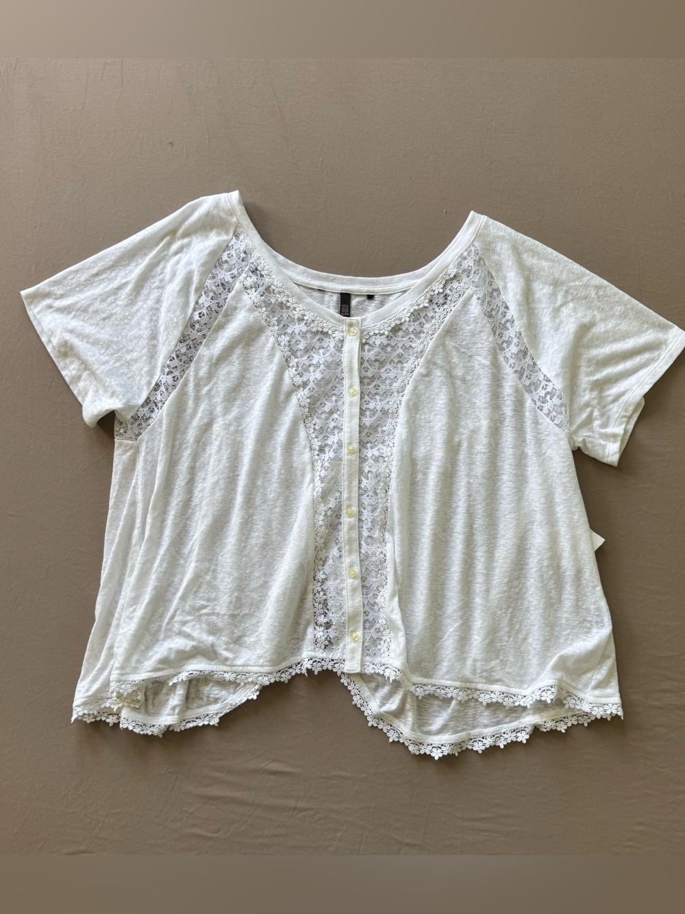 Vintage Victoria’s Secret Lace Inset Open Back Top